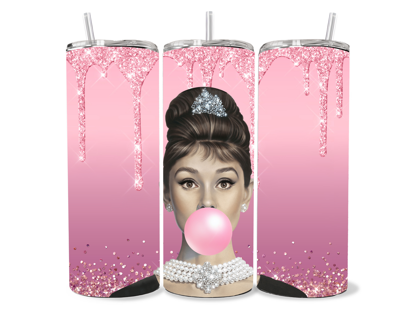Audrey Hepburn 20 oz Skinny Tumbler