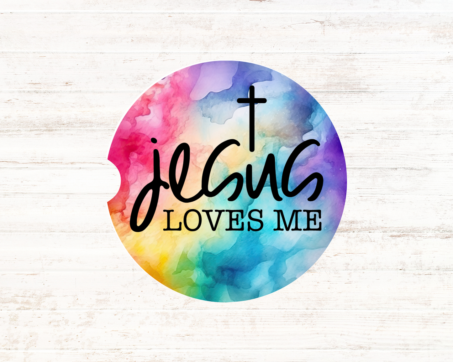 Jesus Loves Me Car Coasters