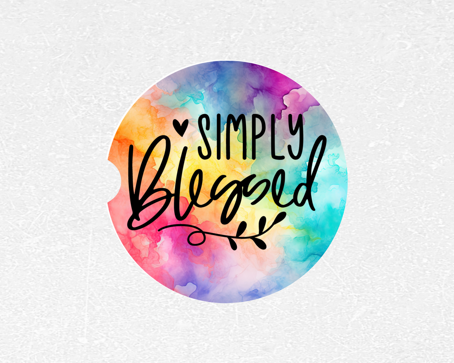 Simply Blessed Car Coasters