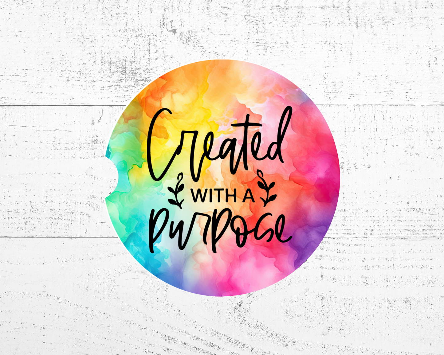 Created With Purpose Car Coasters