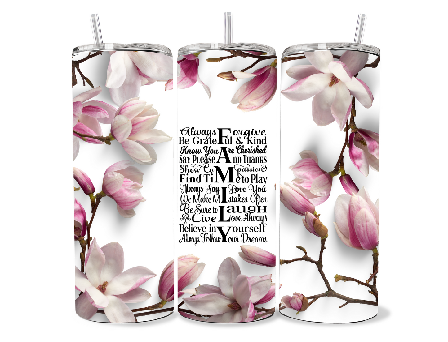 Family 20 oz Skinny Tumbler