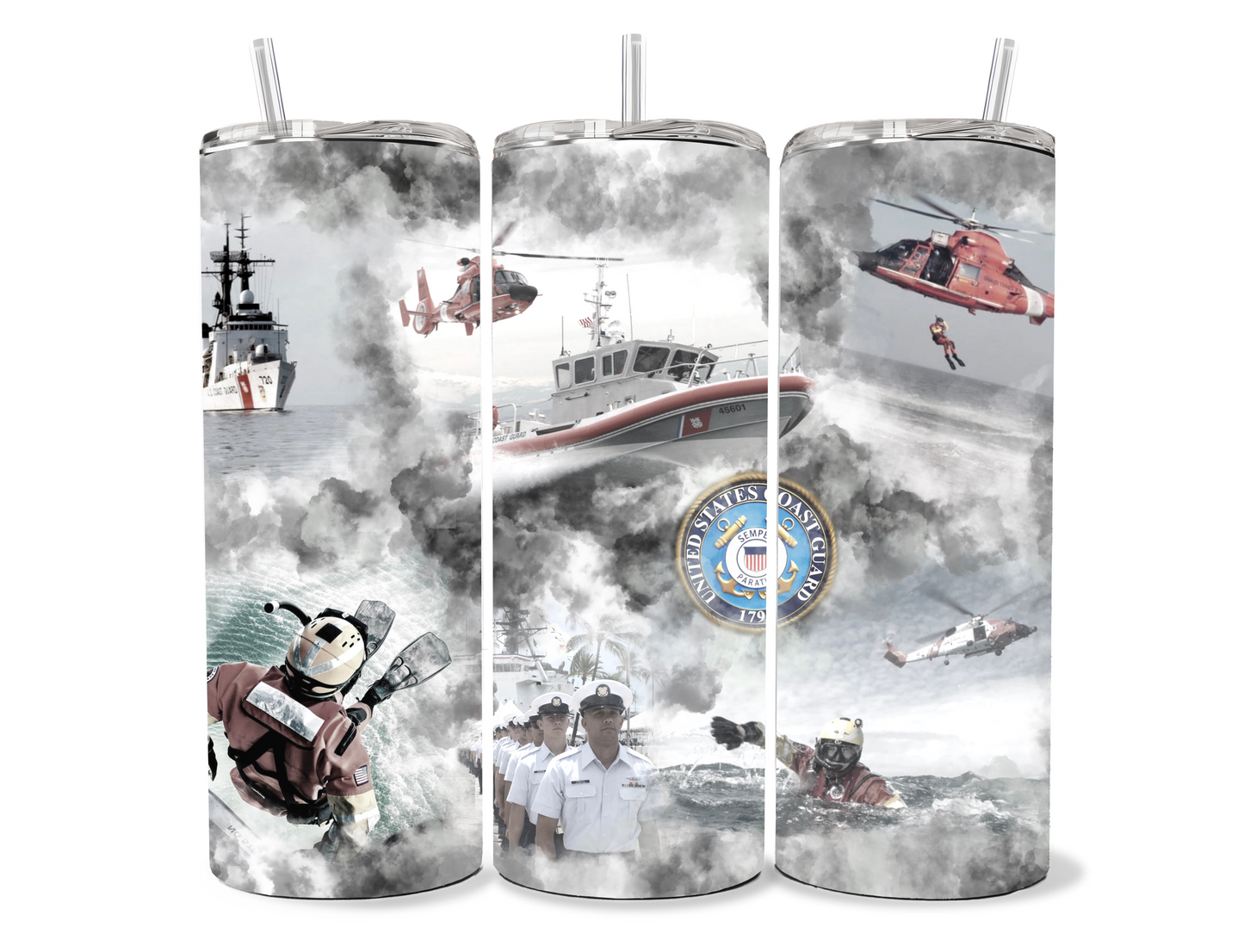 Coast Guard 20 oz Skinny Tumbler