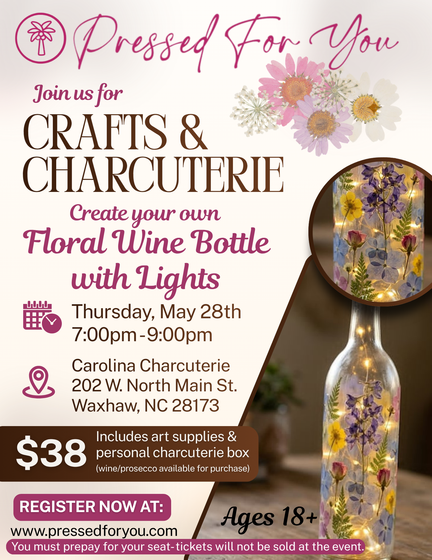Crafts & Charcuterie at Carolina Charcuterie