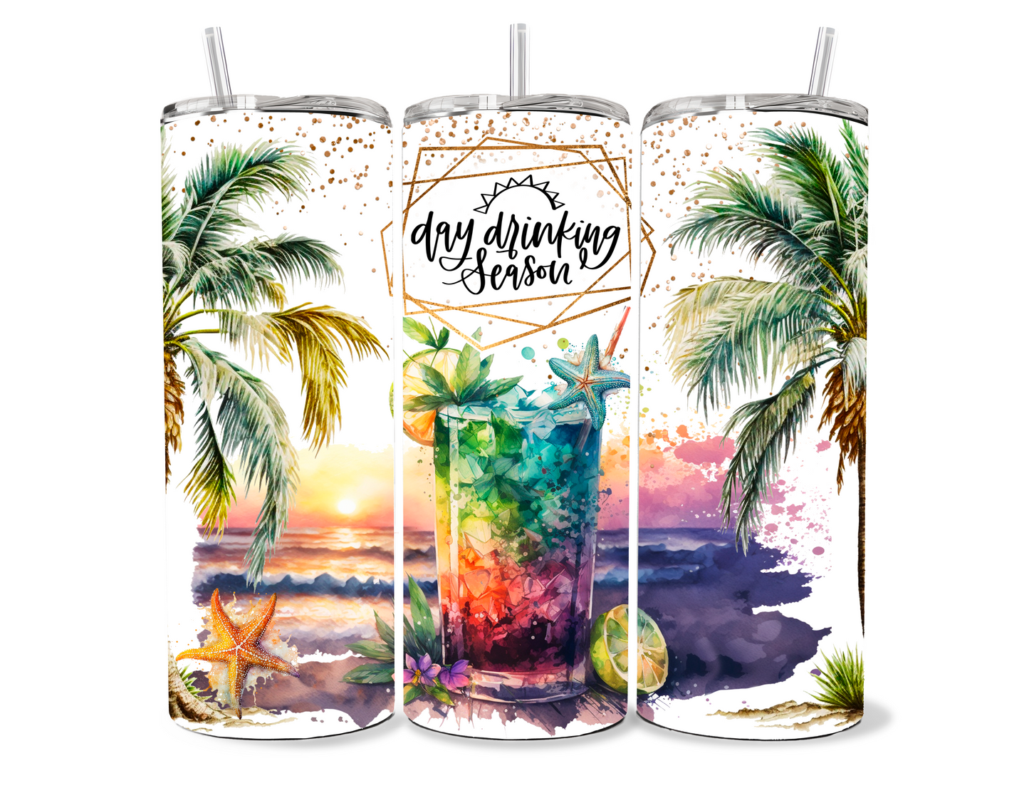 Day Drinking Season  20 oz Skinny Tumbler