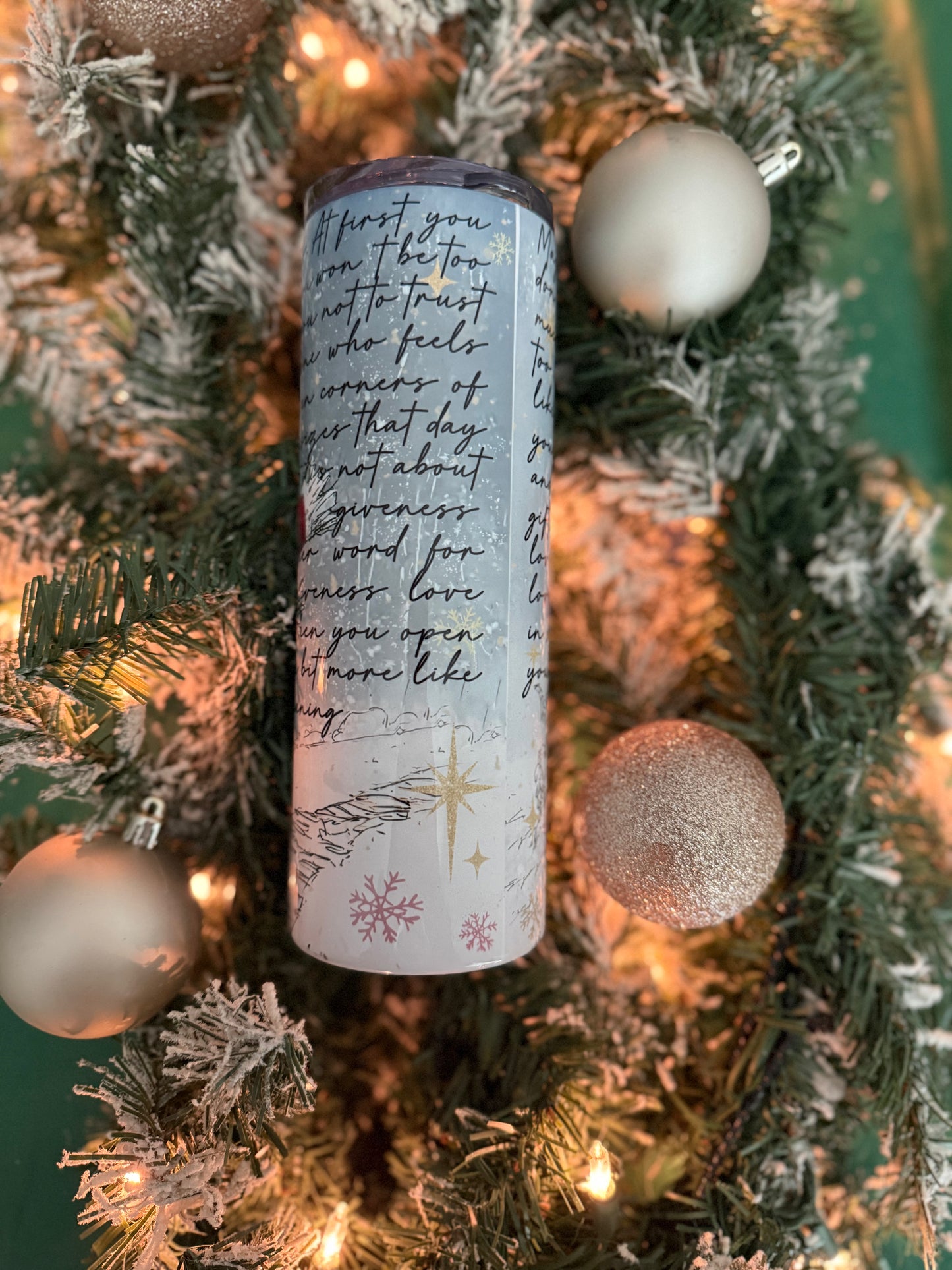 Winnie the Pooh Christmas 20 oz Tumbler