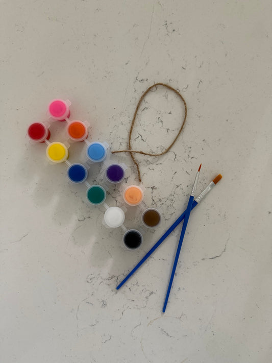 Paint and Build-a-Snowglobe Punch-Out Wooden Ornament