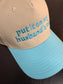 Put It on My Husband's Tab Two-Toned Embroidered Hat