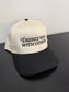 Drinks Well With Others Two-Toned Embroidered Hat