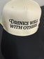 Drinks Well With Others Two-Toned Embroidered Hat