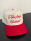 Here For The Cocktails Two-Toned Embroidered Hat