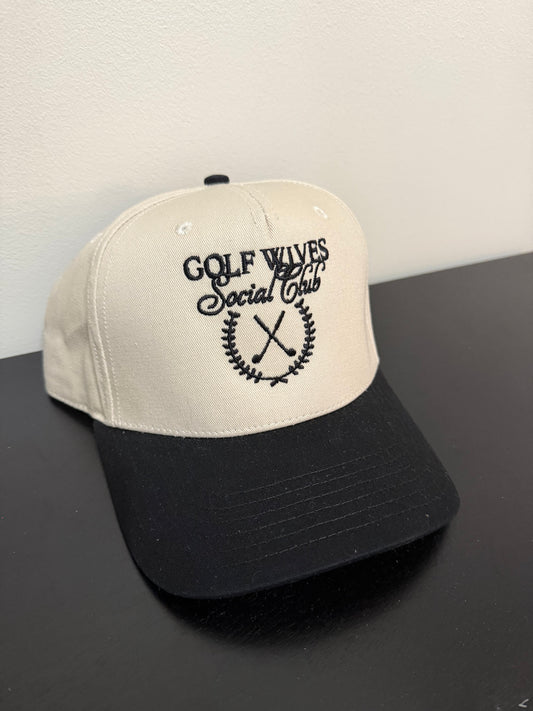 Golf Wives Social Club Two-Toned Embroidered Hat