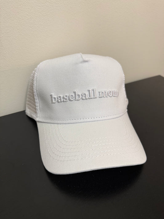 Baseball Mom 3D Embroidered Hat