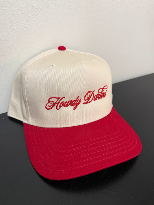 Howdy Darlin' Two-Toned Embroidered Hat