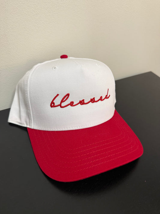 Blessed Two-Toned Embroidered Hat