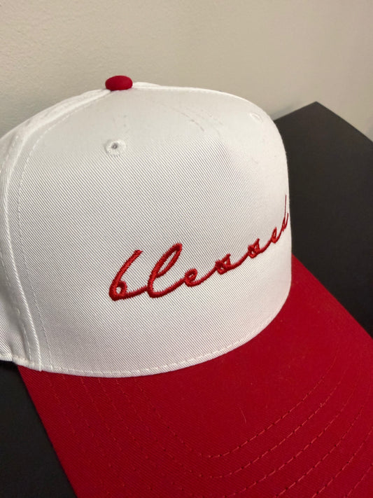 Blessed Two-Toned Embroidered Hat