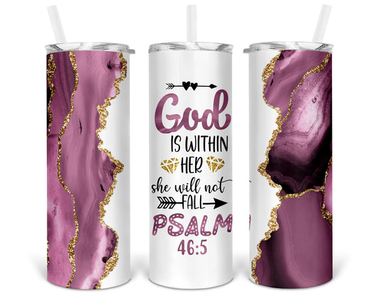 God Is Within Her She Will Not Fail 20 oz Tumbler